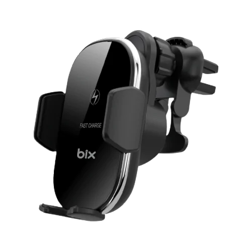 AKSESUAR BİX BXCH3 15W MANYETİK KABLOSUZ ŞARJ DESTEKLİ 360° AYARLANABİLİR ARAÇ İÇİ TELEFON TUTUCU Siyah - Görsel
