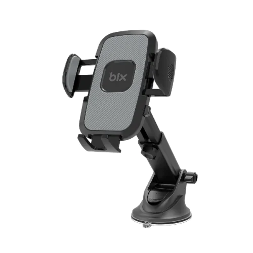 BİX BXCH70 ÇİFT FONKSİYONLU GENİŞLETİLMİŞ KOL KELEPÇELİ ARAÇ İÇİ TELEFON TUTUCU SİYAH Siyah - Görsel