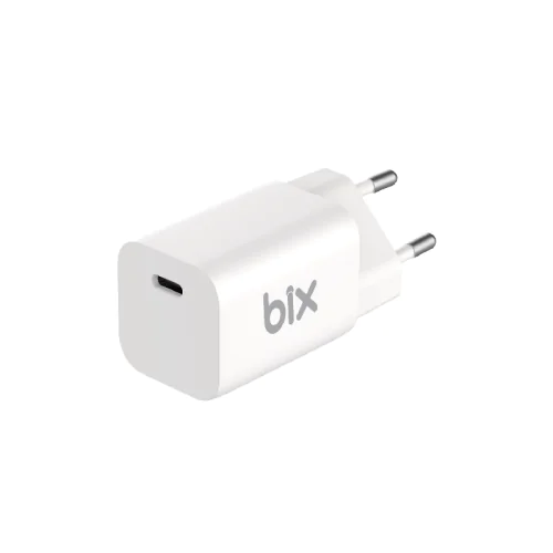 BİX BX45G GAN TYPE-C PD 3.0 45W PPS MİNİ HIZLI ŞARJ CİHAZI BEYAZ Beyaz - Görsel