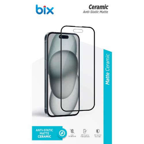 BİX IPHONE 11 MATTE CERAMİC EKRAN KORUYUCU Şeffaf - Görsel