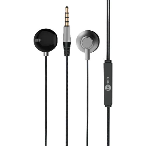 LENOVO LECOO EH101 3.5MM JACKLI KULAK İÇİ MİKROFONLU KULAKLIK SİYAH Gri - Görsel